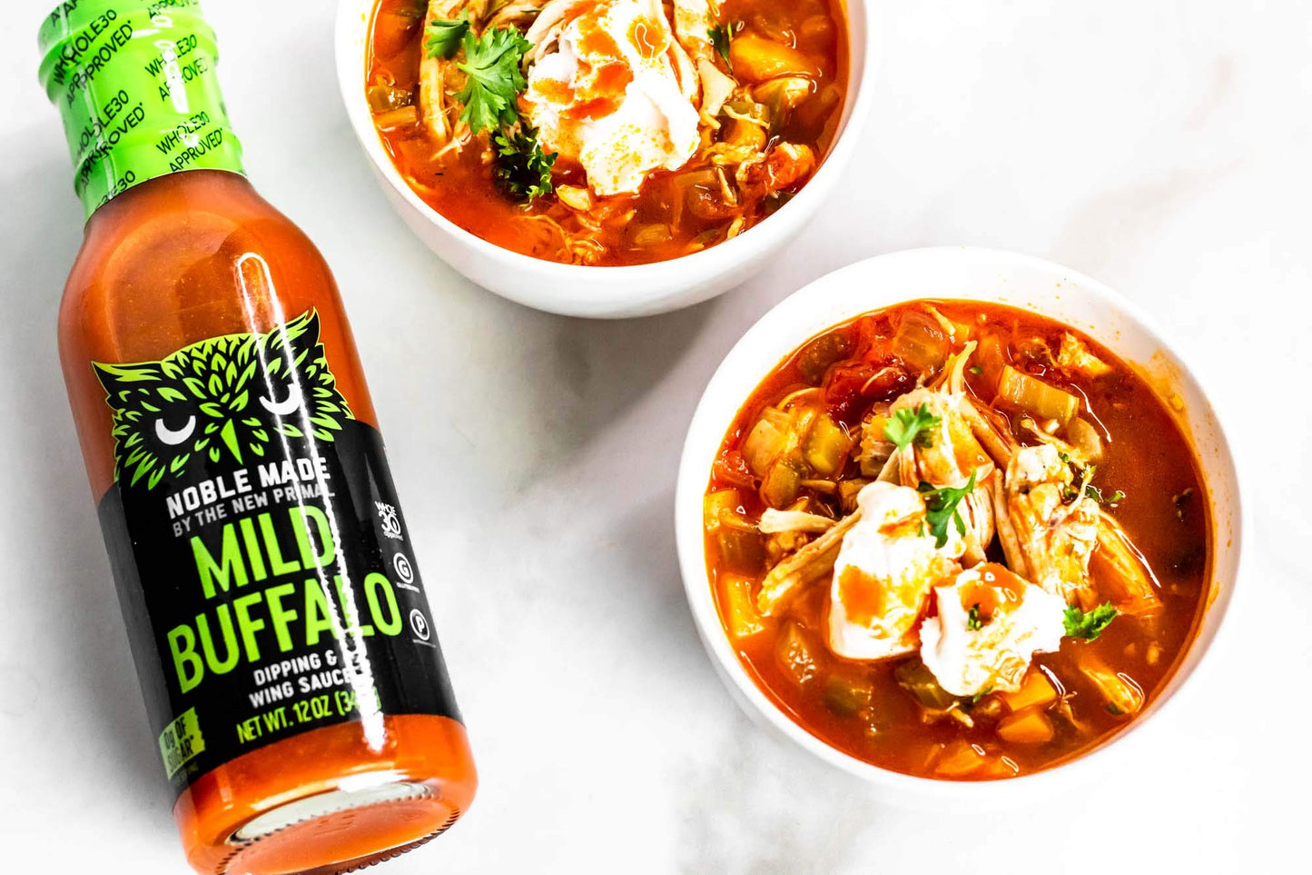 The New Primal - Sauce Buffalo Mild Paleo - Case of 6 - 12 OZ(D0102HX7SLA.)