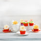 Ephlyn 50Pcs Edible Flower Cupcake Toppers Wafer Paper Spring Bridal Engagement Baby Shower Birthday Party Cupcake Picks Anniver