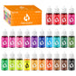 Food Coloring Liquid Food Color Water Based Food Dye 24 Colors Slime Coloring Dye Neon Food Coloring for Baking Icing Cake Decor