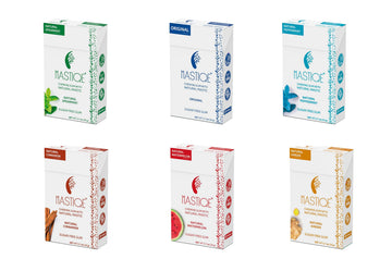 Mastiqe Sugar Free Hard Chewing Gum with Natural Mastic (Variety Pack, 12 Count)