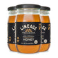 Lineage Provisions 100% Organic Raw Unfiltered Honey - 3-Pack (18 oz Glass Jars) - Undetectable Glyphosate, Chemical-Free, Glute