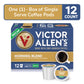 Victor Allens Coffee Decaf Morning Blend Light Roast Single Serve Pods 12 Count Brown