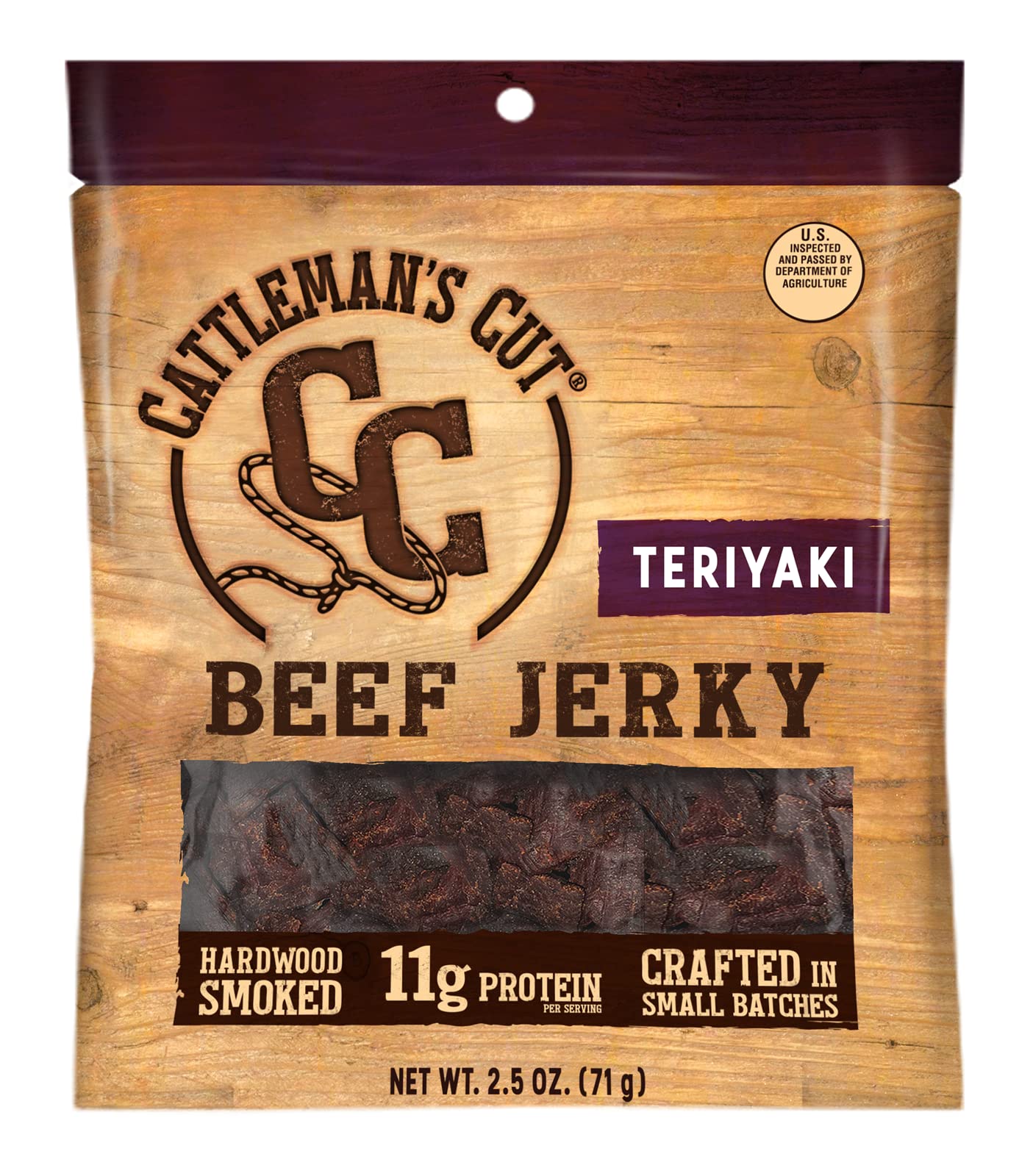 Cattleman'S Cut Teriyaki Beef Jerky, 2.5 Ounce (Pack Of 8)
