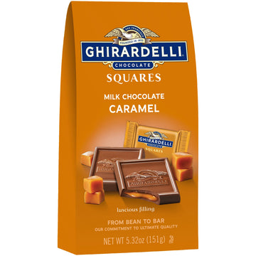 Ghirardelli Milk Chocolate Caramel Squares, 5.32 Oz. Gift Bag