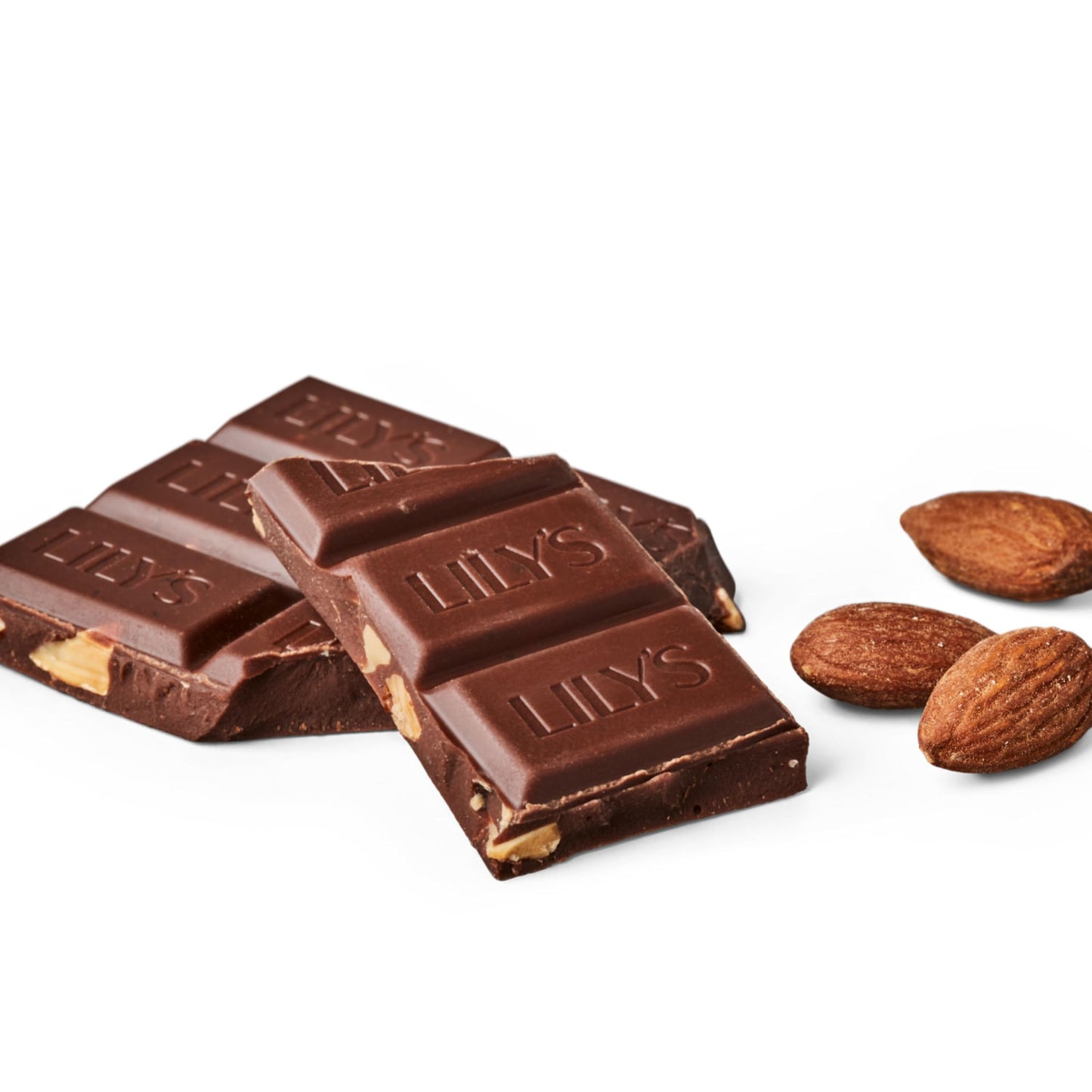 Lilys Sweets, Salted Almond Milk Chocolate Bar, 3 Oz