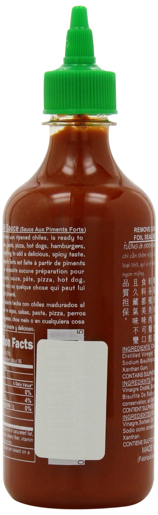 Huy Fong, Sriracha Hot Chili Sauce, 17-Ounce Bottles (Pack Of 6)