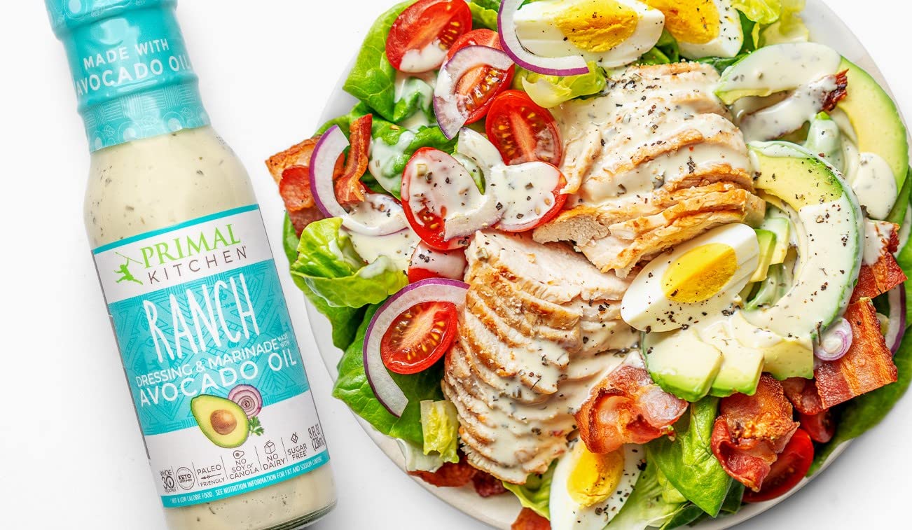 Primal Kitchen Avocado Oil Condiment Starter Kit: Avocado Oil, Unsweetened Ketchup, No Dairy Buffalo Sauce, No Dairy Ranch Dressing, And Avocado Oil Mayo