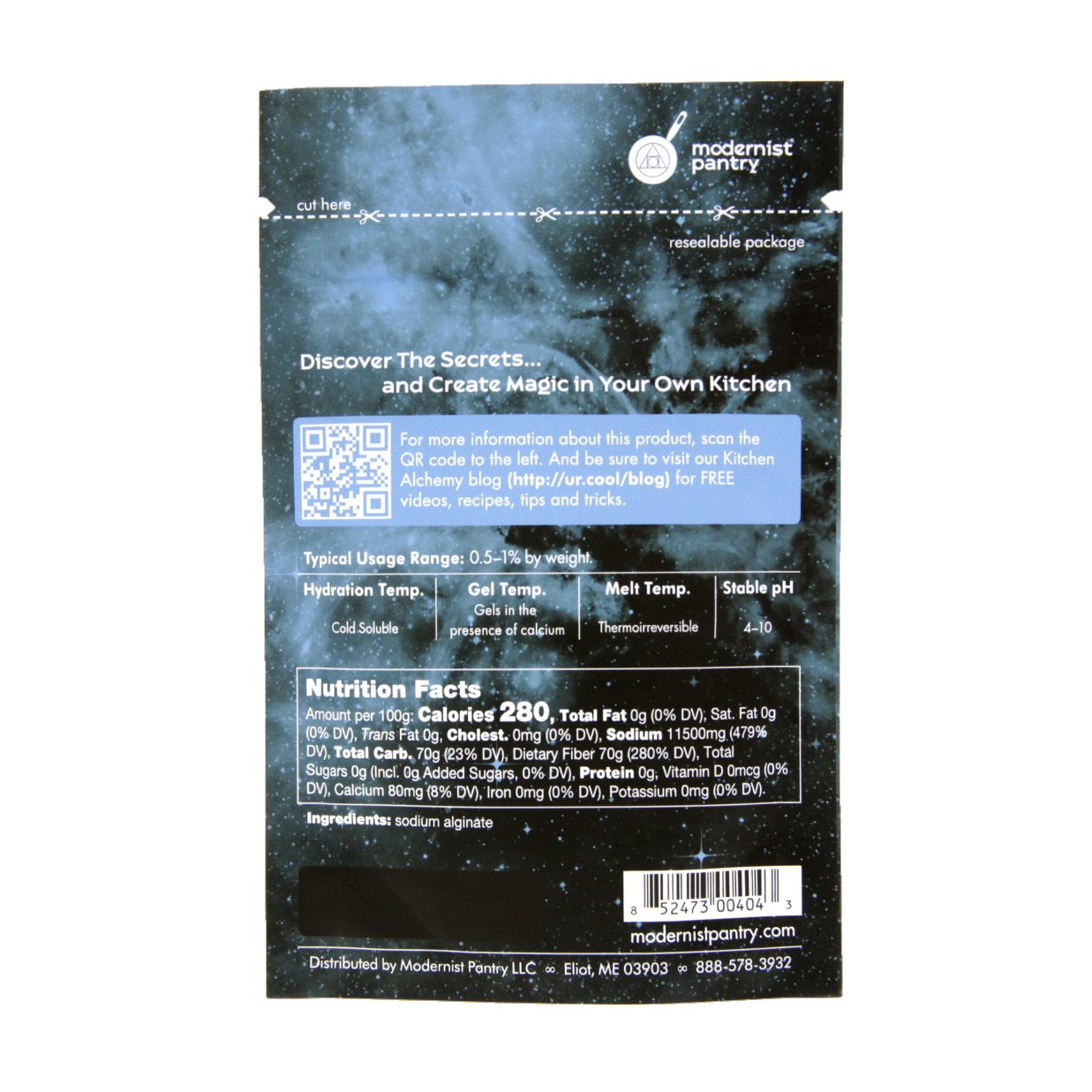 Sodium Alginate + Calcium Lactate Value Pack ⊘ Non-Gmo Vegan Ou Kosher Certified - 100G/4Oz (Bundle With 2 Items)