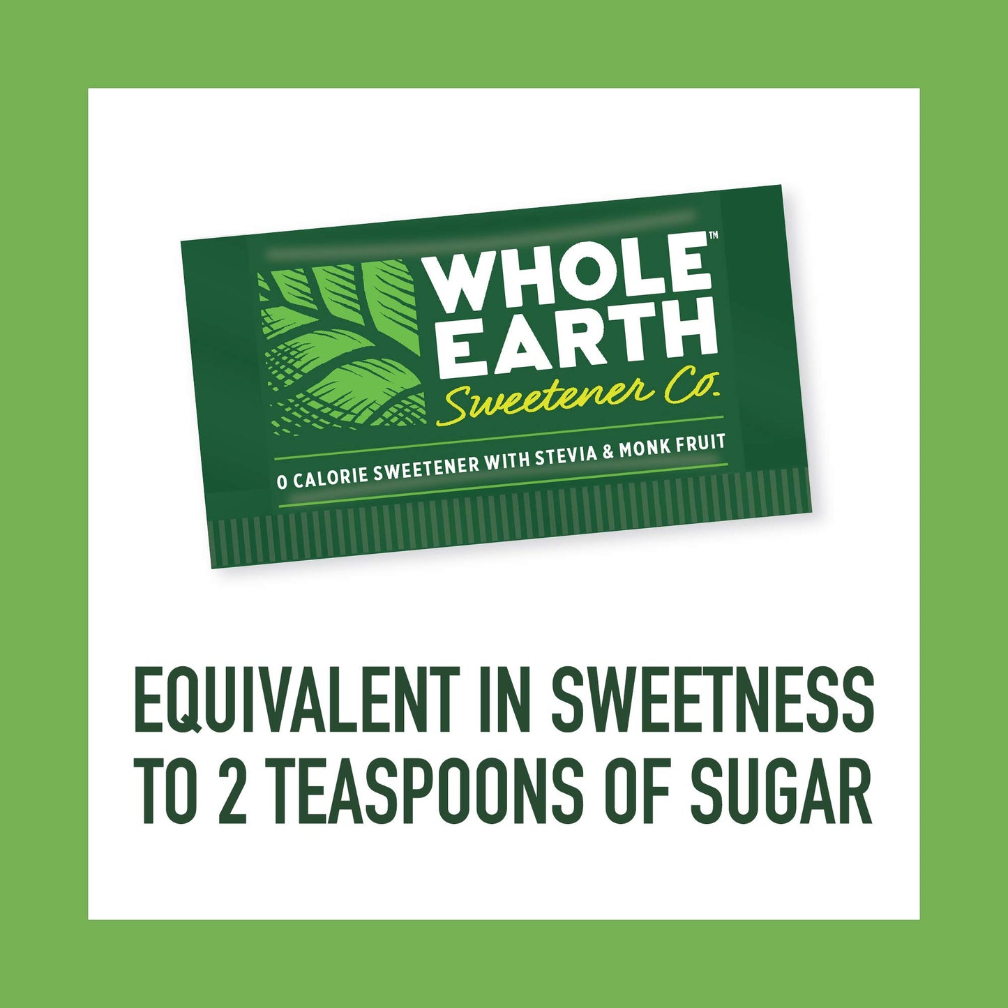 Whole Earth Stevia Leaf and Monk Fruit Sweetener, Erythritol Sugar Substitute, 80 Packets, 11.2 Ounce, Stevia & Monk Fruit