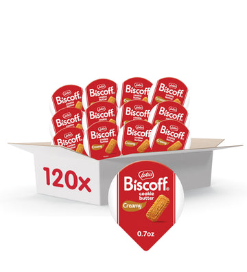 Lotus Biscoff  Cookie Butter Spread Cups  Creamy  non GMO + Vegan  0.7 oz  Pack of 120