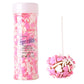 Trunahcao Heart Sprinkles Edible Pink Jimmies Mix for Cakes, Ice Cream, Cookies, Cupcakes