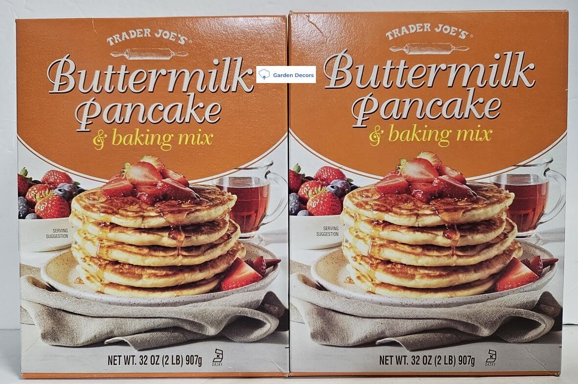 Trader Joes Buttermilk Pancake & All Purpose Baking Mix 32oz 907g (Two Boxes)