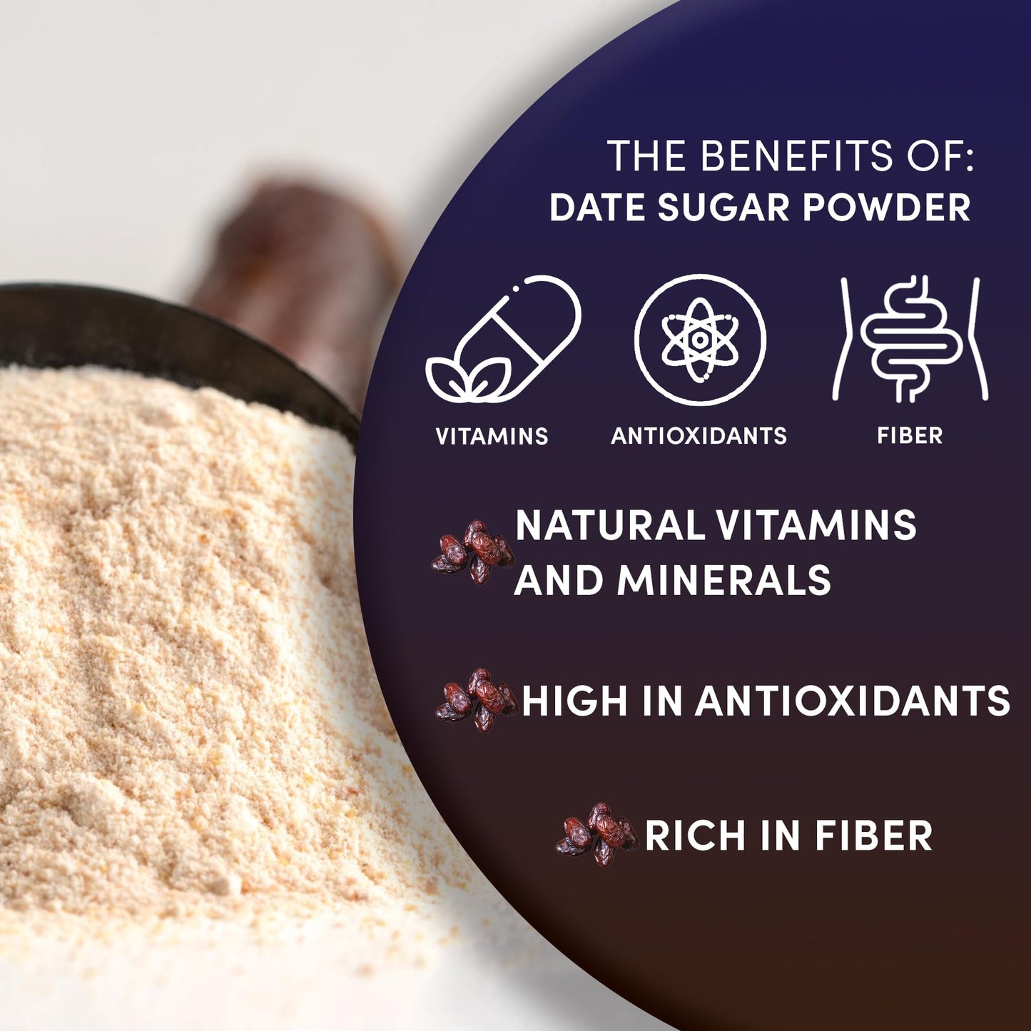 Worldwide Botanicals Organic Date Sugar Powder, 1 Pound - 100% Pure Dried Dates, Natural Whole Food Sweetener, Gluten-Free