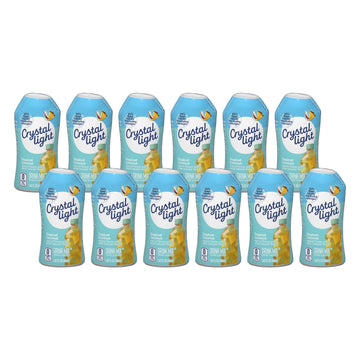 Crystal Light Liquid Energy Drink, Tropical Coconut, 1.62 fl oz (Pack of 12)