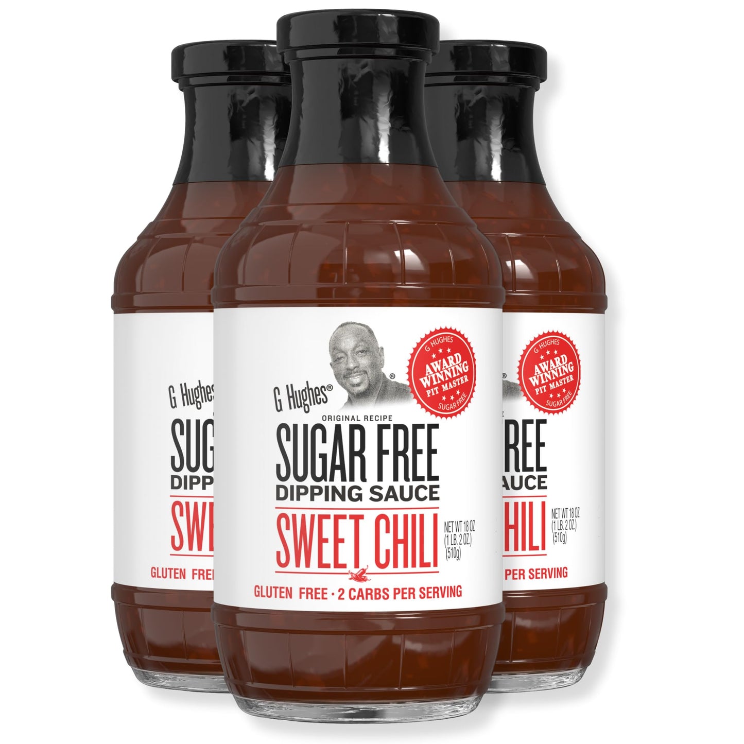G Hughes Sugar Free, Sweet Chili Sauce - Gluten Free Dipping Sauces, Sugar Free Sauce, No Sugar Hot Sauce, Low Carb Red Chili Sa
