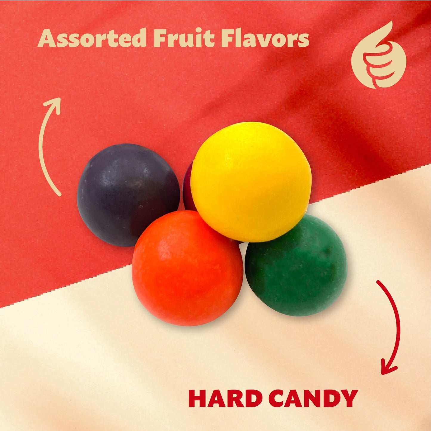 Jawbreakers Hard Candy, Assorted Fruit Flavors, Individually Wrapped, 24-Ounce Pack