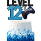 Level 12 Game Birthday Cake Topper - Video Game Boys 12Th Birthday Level Up Party Blue Cake Supplies - Game On Winner Gaming Party Decorations