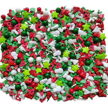 Eastron 1 Bottle Edible Christmas Sprinkles- Cake Sprinkles Decoration - Sprinkles For Baking - Cupcake And Cake Topper - Sprink