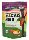 Wilderness Poets Cacao Nibs (Sweetened with Coconut Nectar) - Organic Raw Cacao Nibs - 100% Peruvian Heirloom Cacao (Criollo Var