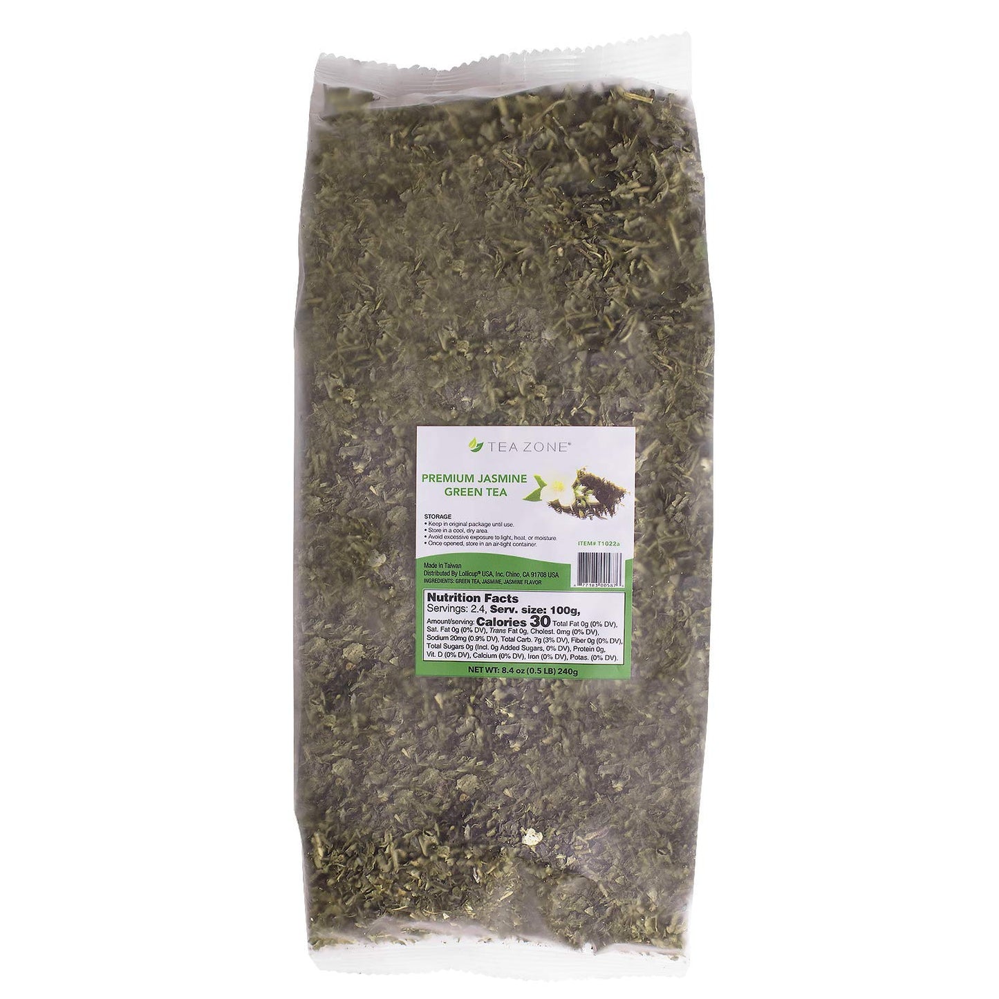Tea Zone 8.5 Oz Premium Jasmine Green Tea Bag