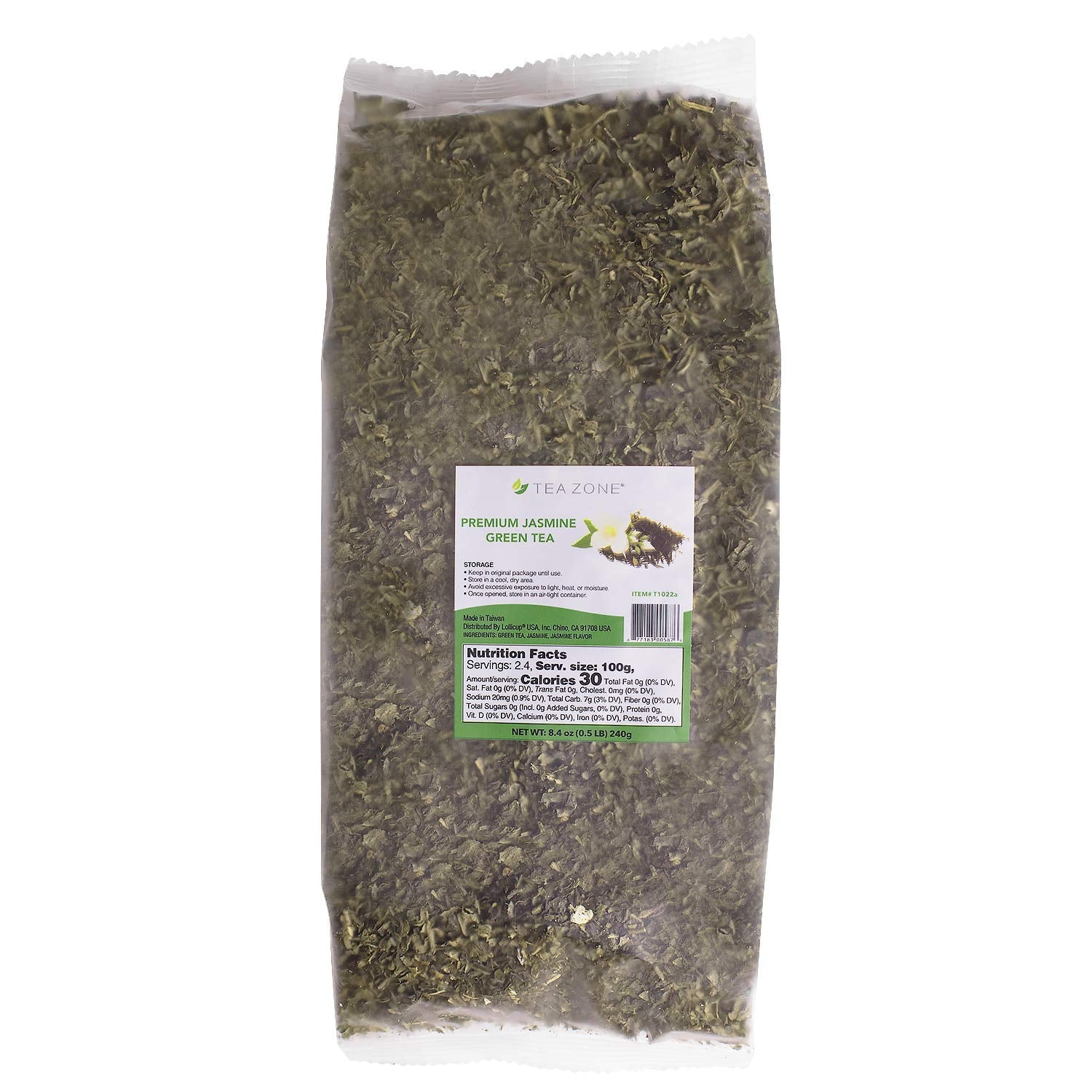 Tea Zone 8.5 Oz Premium Jasmine Green Tea Bag