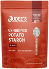 Judees Unmodified Potato Starch 2.5 Lb - Just One Ingredient - Great For Breading, Thickening, Cooking, And Baking - 100% Non-Gm
