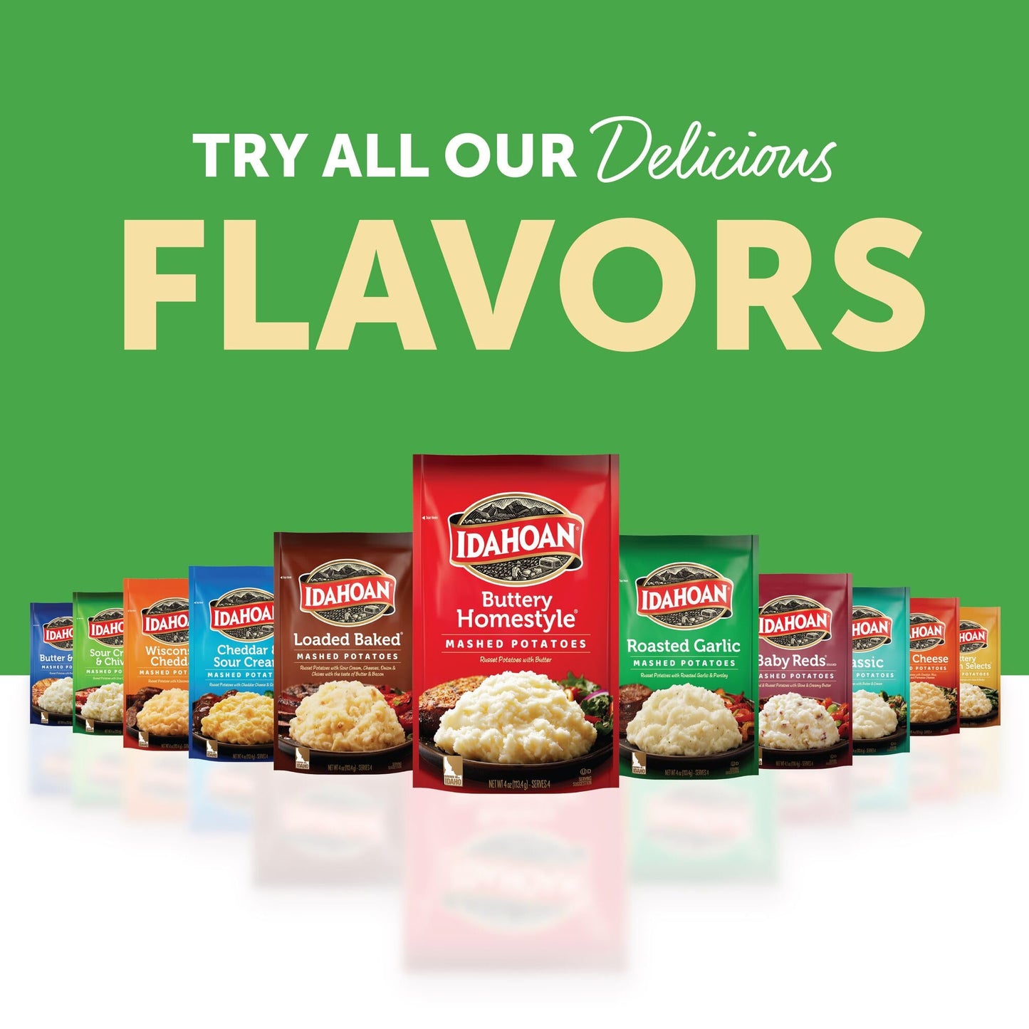 Idahoan Mashed Potatoes Sour Cream & Chive, 4 Oz
