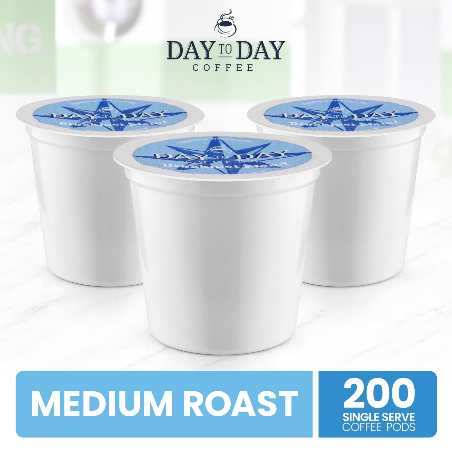 Day To Day Coffee Breakfast Blend Medium Roast K-Cup Pods 200 Count
