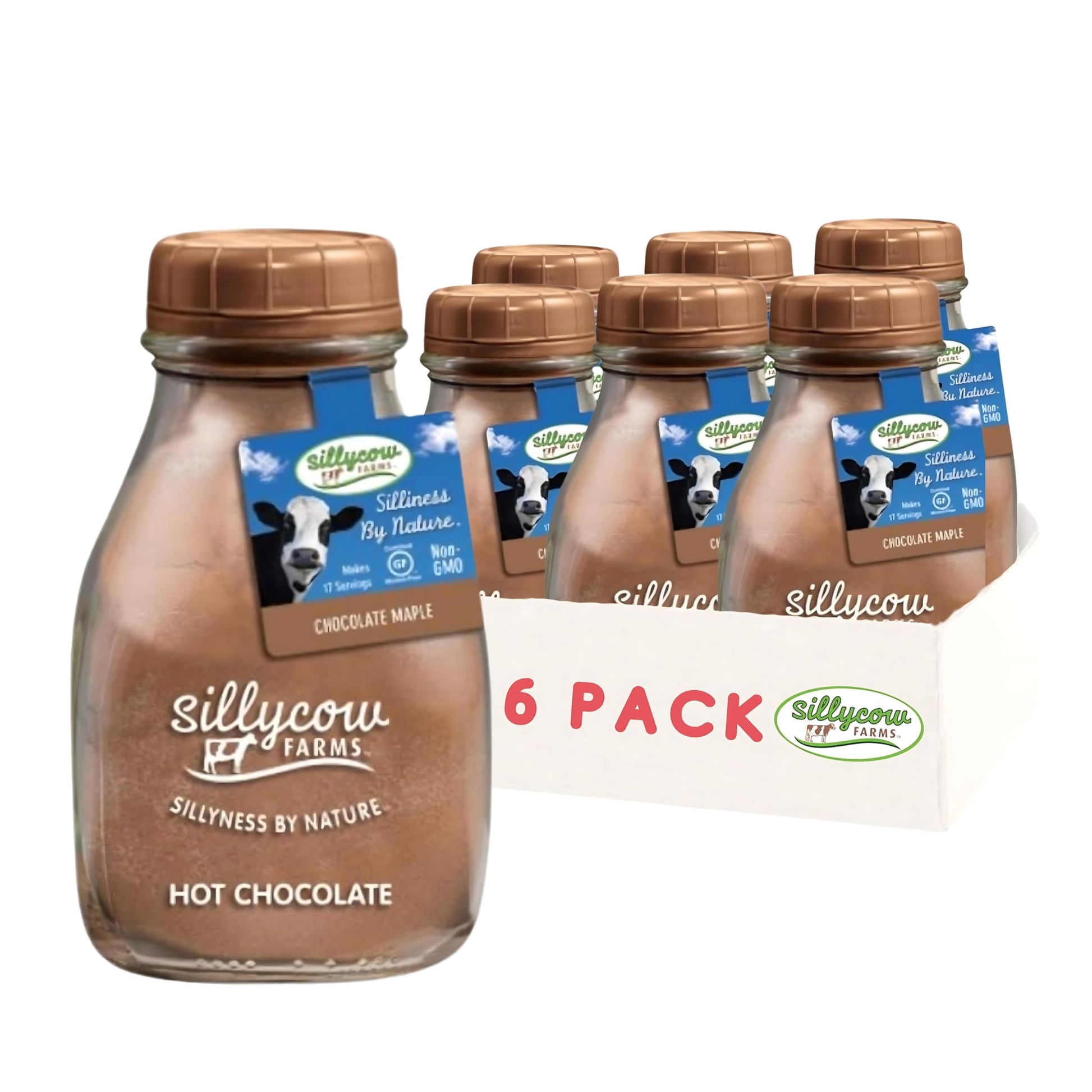 Sillycow Farms Maple Hot Chocolate Mix | Rich Chocolate Delight | Gluten-Free, Non-GMO| Dairy-Free Indulgence with Pure Cocoa Po