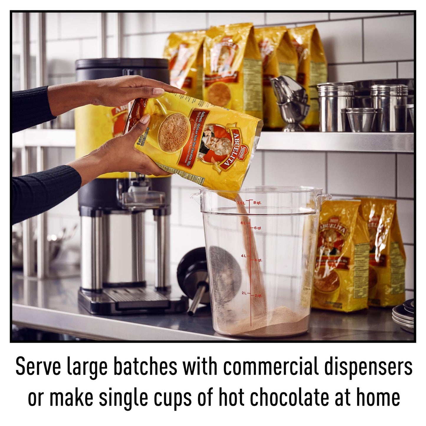 Nestle Abuelita Hot Cocoa, Authentic Mexican Hot Chocolate, Instant, Bulk for Schools and Holiday Parties, 2 lb. Packet (Pack of