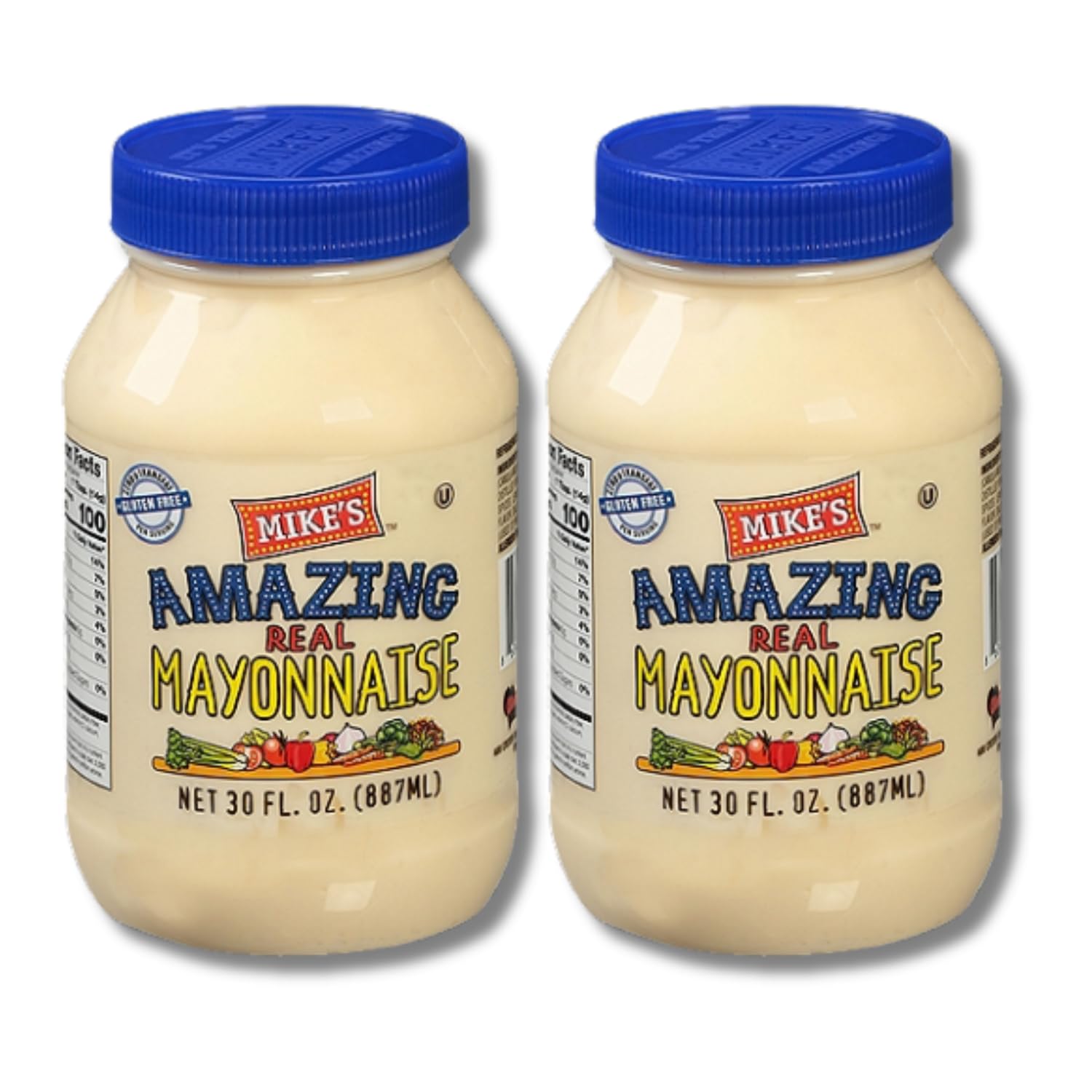 Generic Mikes Amazing Real Mayonnaise Gift Pack - 2 x 30 oz Jars, Large Size
