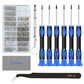 Kingsdun Eyeglass Repair Kits, Eye Glasses Repairing Set With Precision Phillips Flat Head Screwdriver & 1200Pcs Screws, Curved 