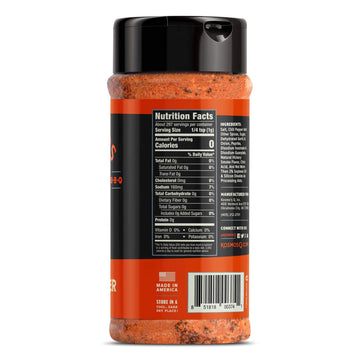 Kosmos Q Cow Cover Hot Bbq Rub | Savory & Spicy Blend | Great On Brisket, Steak, Ribs & Burgers | Best Barbecue Rub | Meat Seaso