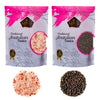 Cerez Pazari Whole Black Peppercorns 12Oz, Himalayan Pink Salt (Coarse Grain) 2 Lbs, Premium Quality, Freshly Packed For Grinder