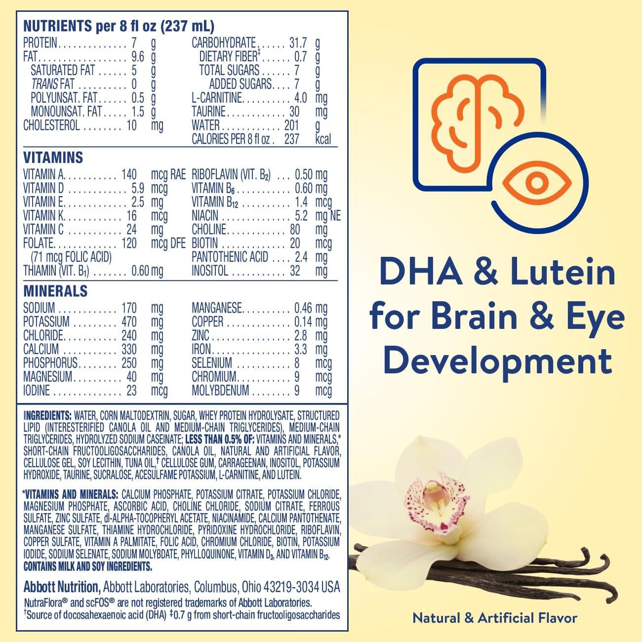 PediaSure Peptide 1.0 Cal, Peptide-Based Formula, Sole-Source Nutrition Drink for Tube Feeding or Oral Nutrition, Vanilla, 8-fl-