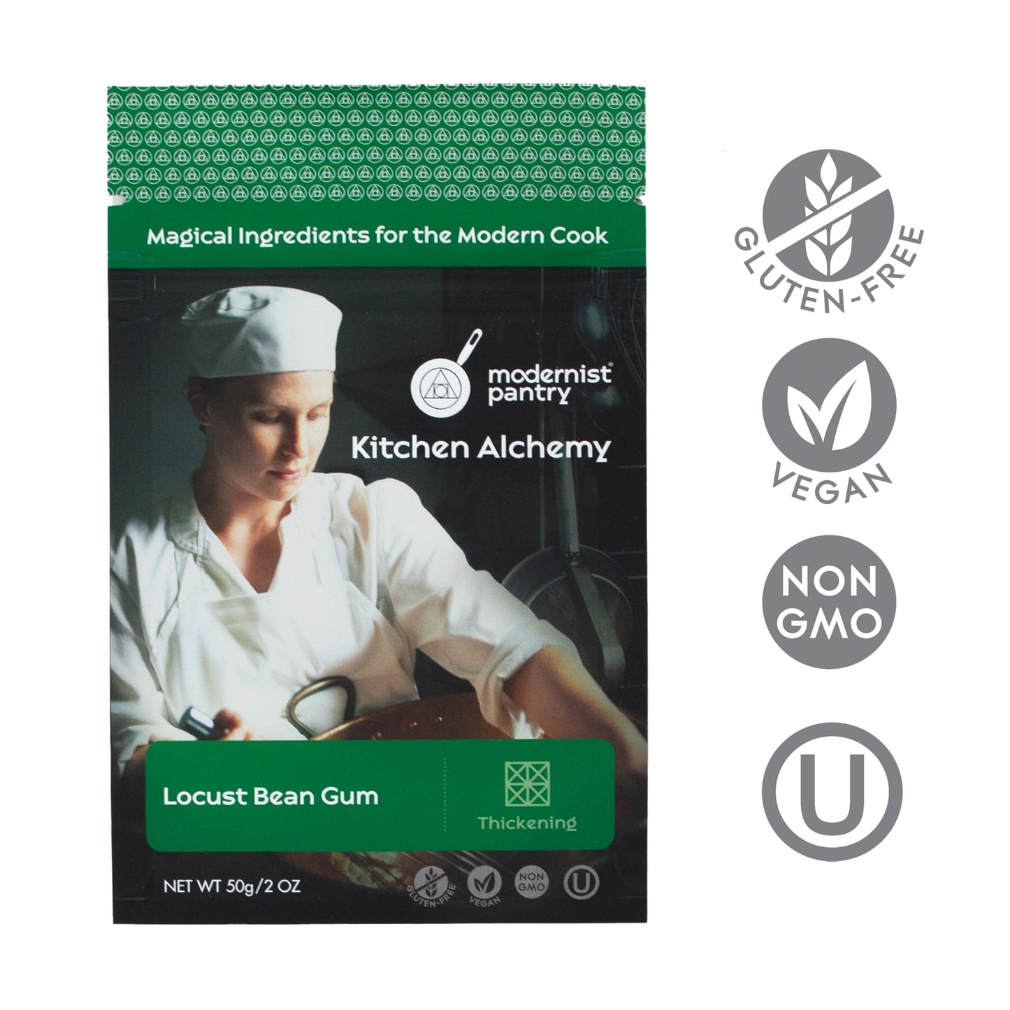 Pure Locust Bean Gum ⊘ Non-Gmo Vegan Ou Kosher Certified - 50G/2Oz
