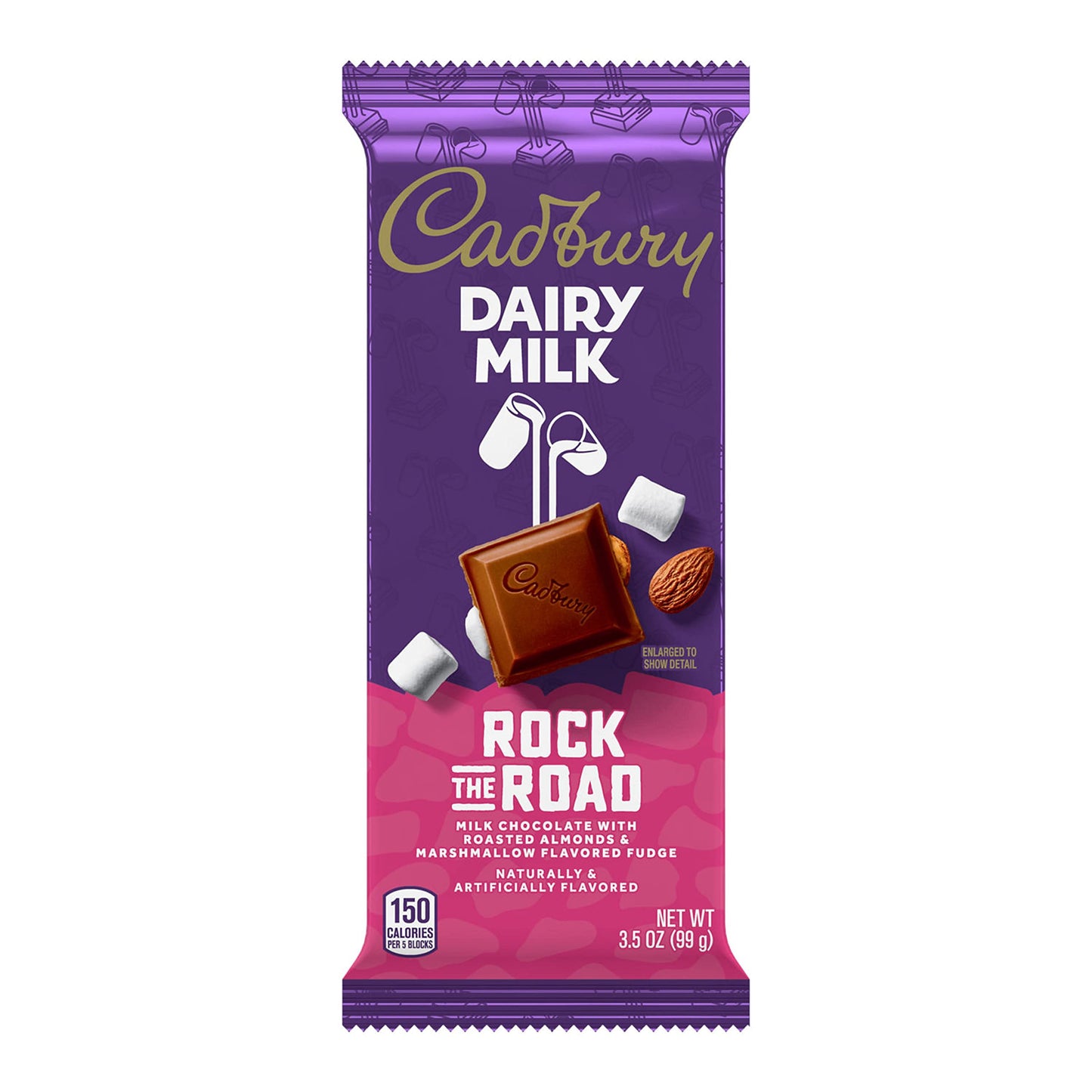 Cadbury Dairy Milk Rock the Road Milk Chocolate Candy Bars, 3.5 oz (14 Count), Model 3400004018