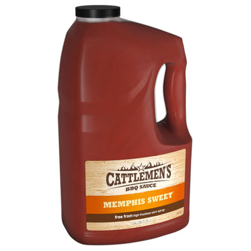 Cattlemen'S Memphis Sweet Bbq Sauce, 1 Gal - One Gallon Of Sweet Memphis Barbeque Sauce, Best On Wings, Ribs, Burgers And More