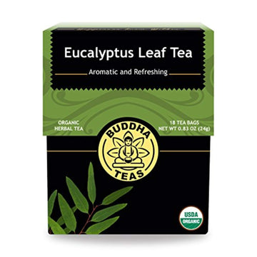 Buddha Teas Organic Eucalyptus Tea - Ou Kosher, Usda Organic, Ccof Organic, 18 Bleach-Free Tea Bags