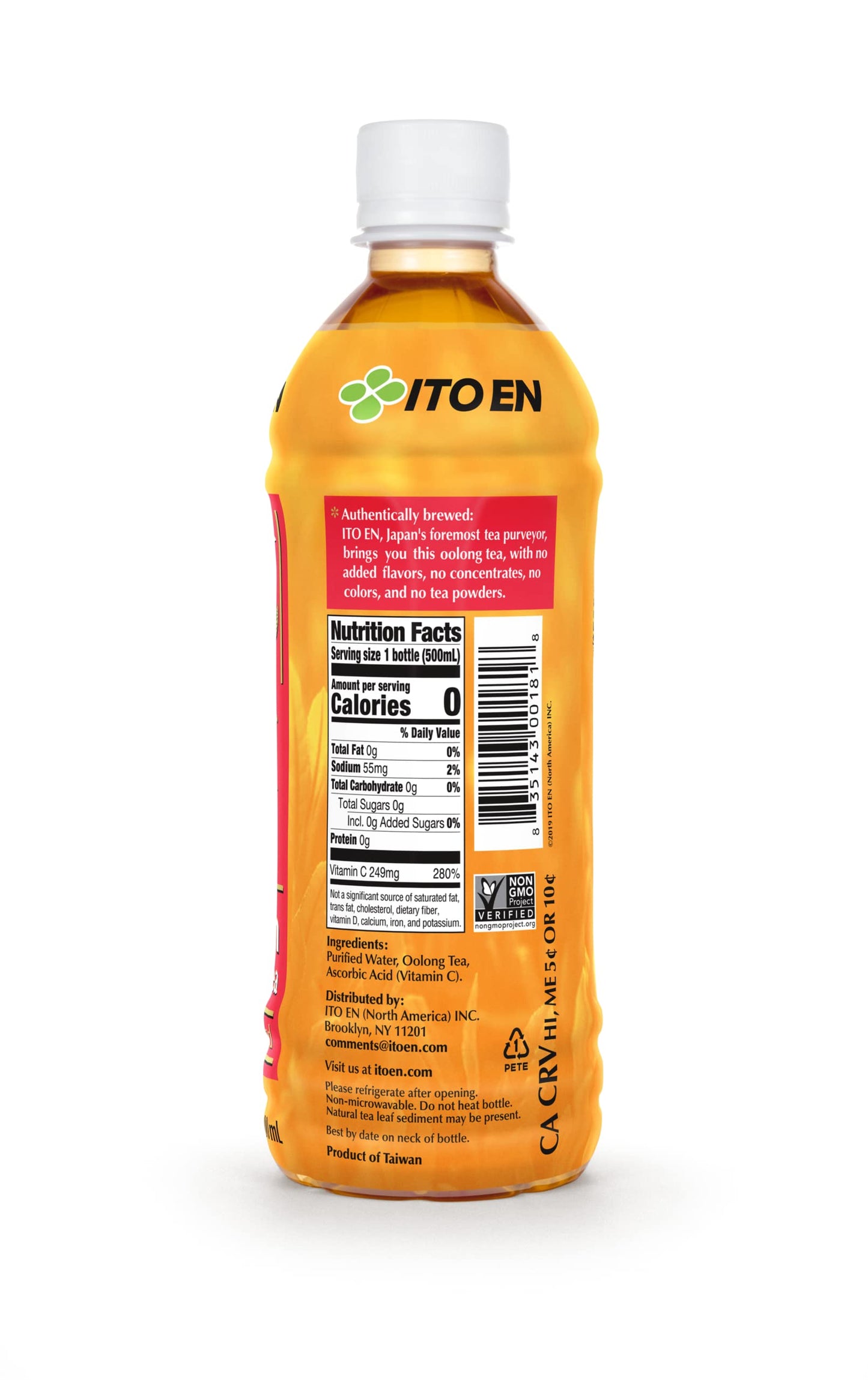 ITO EN Golden Oolong Tea, Unsweetened, 16.9 Ounce (Pack of 12), Gold