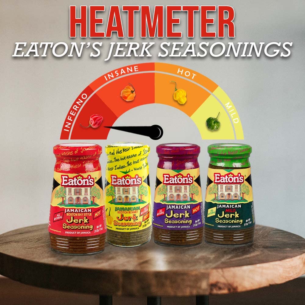 Eaton'S Authentic Jamaican Jerk Seasoning - Easy To Use, Spicy, And Flavorful Caribbean Jerk Seasoning, Perfect As Meat Or Bbq R