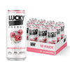 Lucky Energy Sugar Free Energy Drink, 16oz Cans, 12-Pack, Rizzberry and Cream, Zero Sugar, 200mg Caffeine
