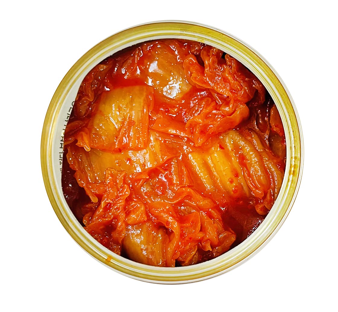 Korean Canned Kimchi, Napa Cabbage Kimchi, Naturally Fermented, Non-Gmo, No Preservatives, No Additives- (Stir-Fried 5.64Oz X 12