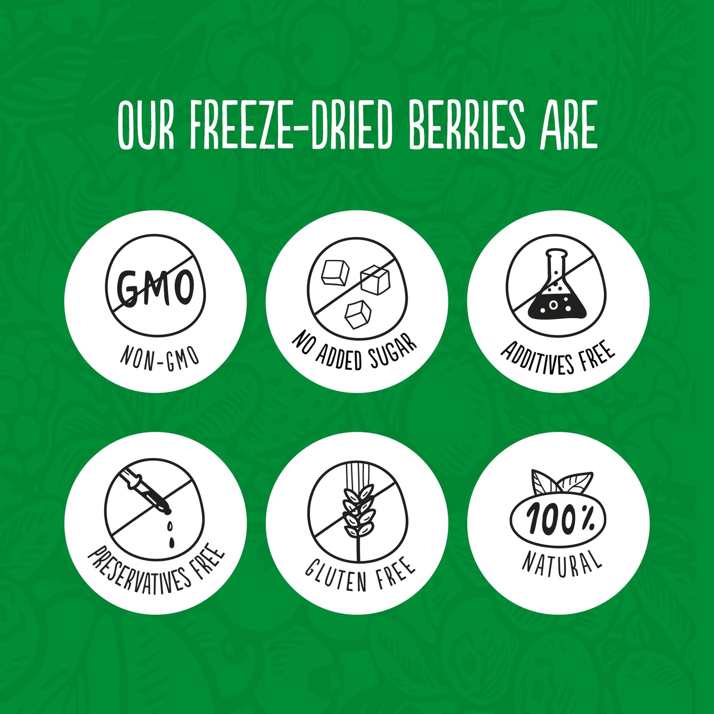 Super Garden Freeze Dried Raspberries | Crunchy Whole Berries | Freeze Dried Berries For Snacking, Topping, Or Baking | Deliciou