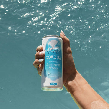 CoAqua Organic Coconut Water, 24 Pack, Natural Electrolytes for Hydration, Naturally Sweet Electrolyte Drink Potassium, Pure Coc