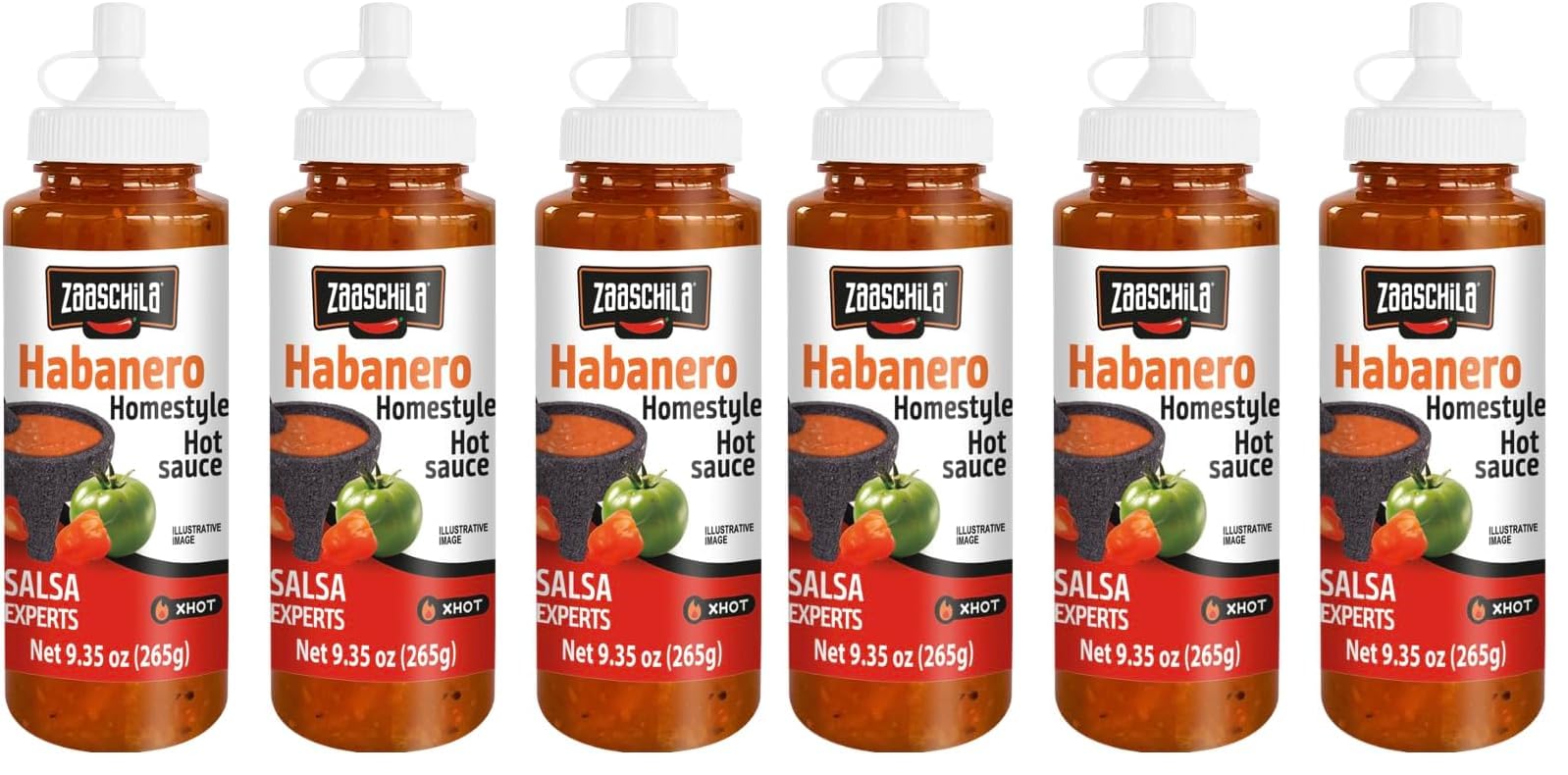 Zaaschila Mexican Sauce Habanero 9.35oz (265g) 3pc pack (Packaging may vary) (Pack of 2)