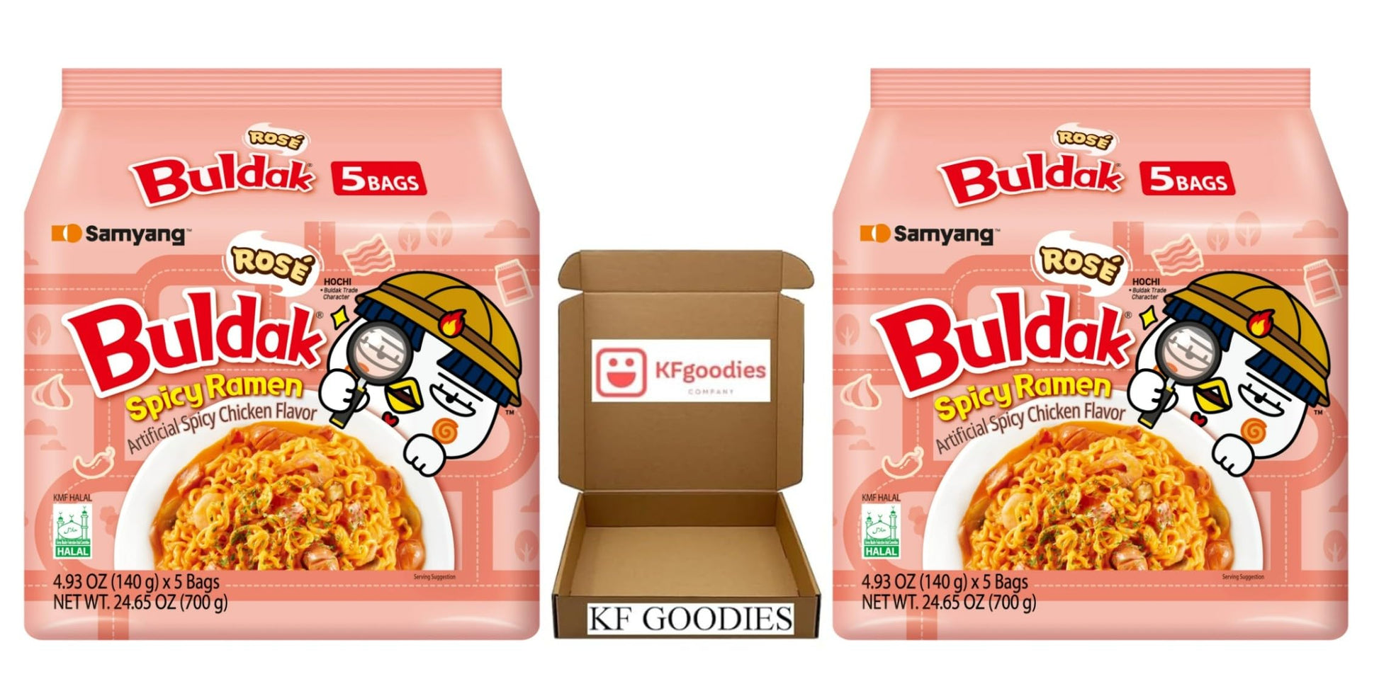 Samyang Buldak Hot Spicy Chicken Ramen Noodle Korean Stir-Fried Ramen (10, ROS  )