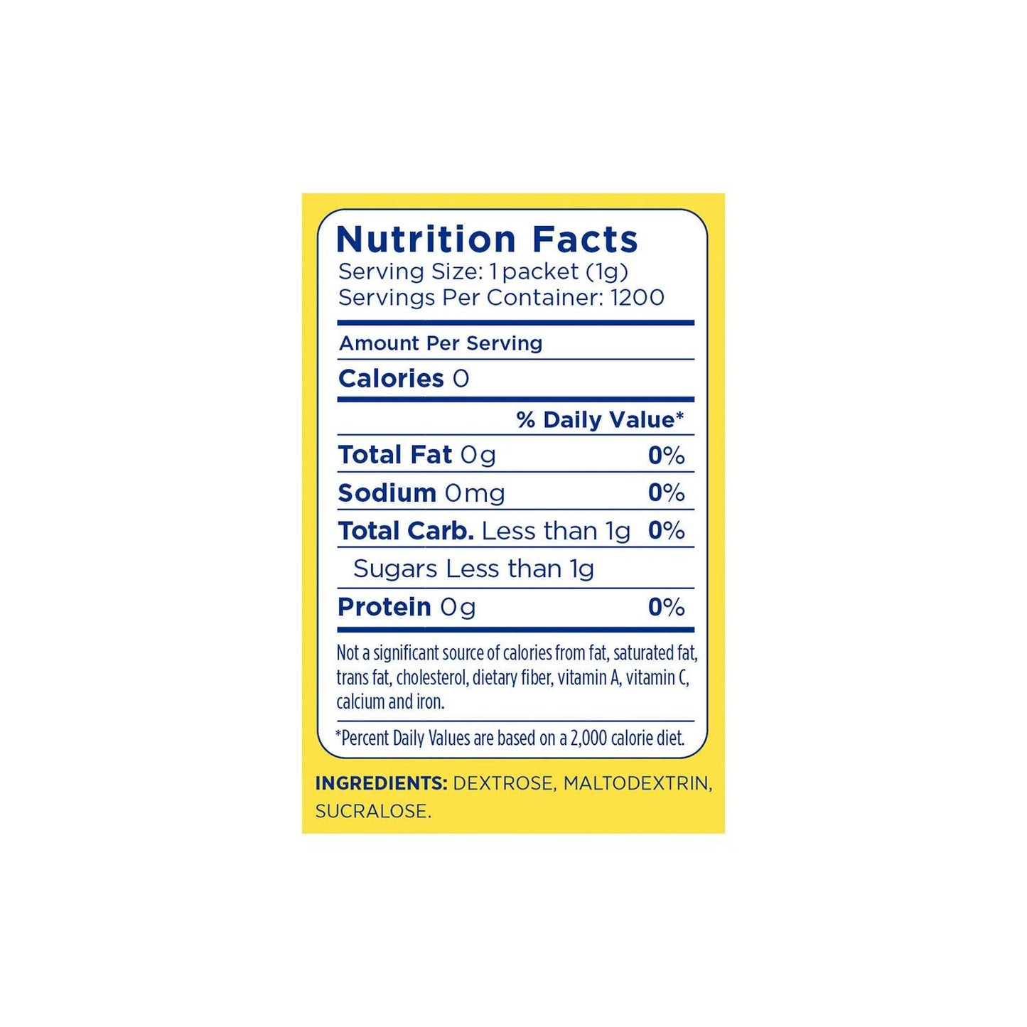 Splenda Sweetener (1,200 Count)