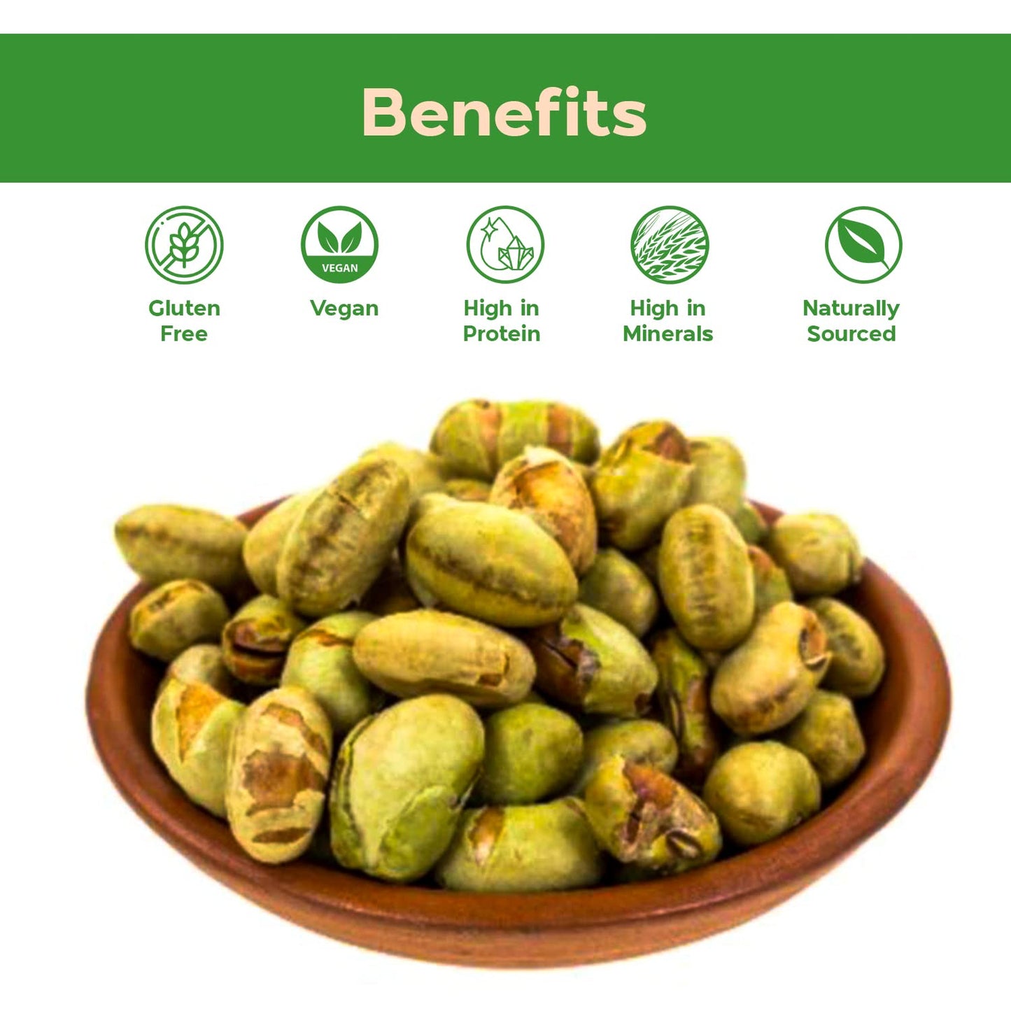 Sincerely Nuts Dried Edamame (Roasted, Salted) - (2 LB) Vegan, Kosher & Gluten-Free Food - Plant-Based Protein - Add to Granola,