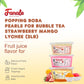 Fanale Popping Boba Pearls For Bubble Tea - 3 Lb (1 Lb X 3) | Strawberry Mango Lychee | Bursting Boba Pearls Bubble 450G X 3 | F